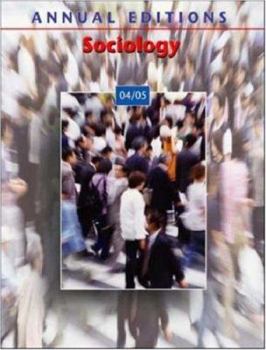 Paperback Annual Editions: Sociology 04/05 Book