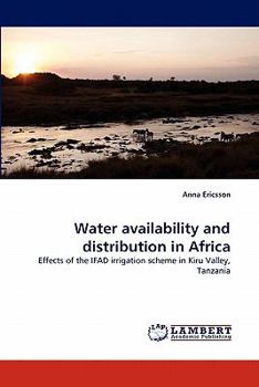 Paperback Water availability and distribution in Africa Book