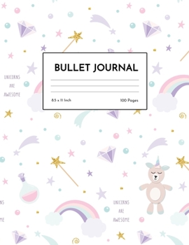 Bullet Journal: Unicorn Dot Grid Notebook - Dotted Note Pad for Kids, Girls, Teens, Tweens, Women - Gifts for Birthday and Christmas | Creative Art 00547