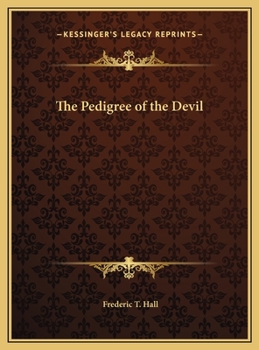 Hardcover The Pedigree of the Devil Book
