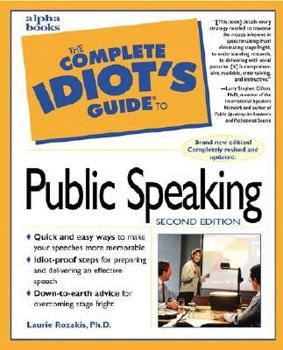 Paperback The Complete Idiot's Guide to Public Speaking Book