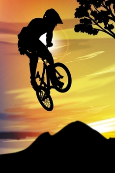 Paperback Composition Notebook: BMX Biking Stunt Blank Lined Notebook Journal Diary 6x9 Book