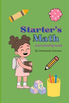 Paperback Starter's math and coloring book