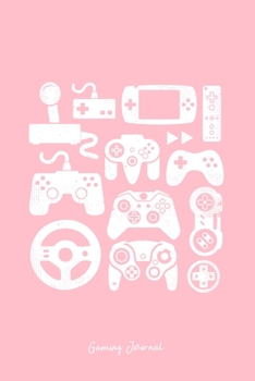 Paperback Journal: Dot Grid Journal - Different Gamepads Cool Gaming Christmas Gift - Pink Dotted Diary, Planner, Gratitude, Writing, Tra Book