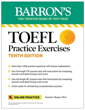 Paperback TOEFL Practice Exercises with Online Audio, Tenth Edition Book
