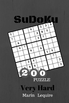 Paperback Sudoku Very Hard 200 Puzzle Game Book: Sudoku Very Hard Game Book