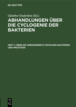 Hardcover Über Die Grenzgebiete Zwischen Bakterien Und Prototen [German] Book