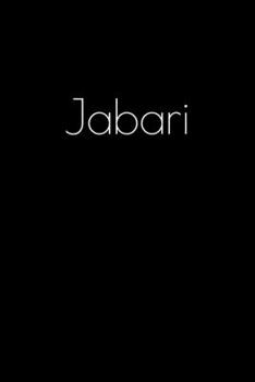 Paperback Jabari: Notebook / Journal / Diary - 6 x 9 inches (15,24 x 22,86 cm), 150 pages. Personalized for Jabari. Book