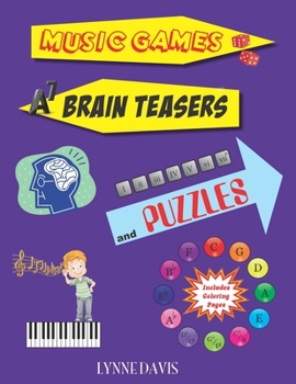 Paperback Music Games, Brain Teasers and Puzzles Book