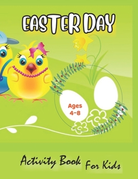 Paperback Easter Day: Easter designs to color which includes Easter bunnies, rabbits, flowers, Easter outfits, Easter eggs, spring scenes, E Book