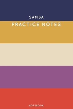 Samba Practice Notes: Cute Stripped Autumn Themed Dancing Notebook for Serious Dance Lovers - 6"x9" 100 Pages Journal (Boho Dancing Book Series)