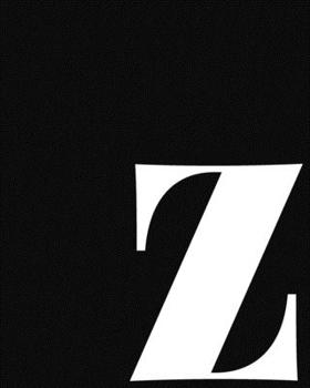 Paperback z: Large Minimalist Modern Lined Notebook in Black and White - Personalized Monogram Lowercase Letter z Book