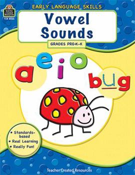 Paperback Vowel Sounds, Grades PreK-K (Early Language Skills) Book