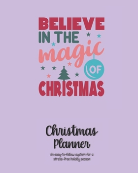 Paperback Christmas Planner - An easy-to-follow system for a stress-free holiday season: Save money & time with this countdown calendar & checklist organizer, b Book