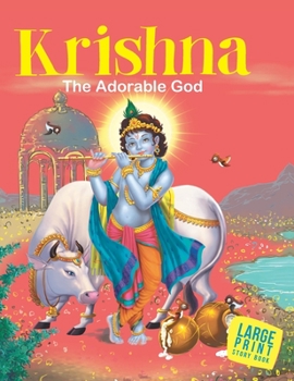 Hardcover Krishna The Adorable God: Large Print Book
