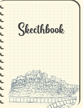 Paperback Sketchbook: 110 Pages, 8.5" x 11" Large Sketchbook Journal White Paper (Blank Drawing Books) Book