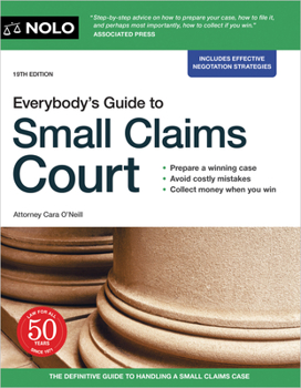 Paperback Everybody's Guide to Small Claims Court Book