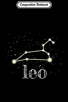 Paperback Composition Notebook: Leo Constellation with Star Background Zodiac Journal/Notebook Blank Lined Ruled 6x9 100 Pages Book