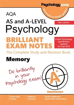Paperback AQA A-Level Psychology Brilliant Exam Notes: Updated for 2025 specification Book