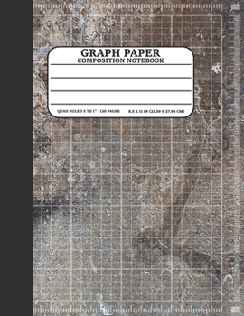 Paperback Graph Paper Composition Notebook: Math and Science Lover Marble Graph Paper Cover Notebook (Quad Ruled 5 squares per inch, 120 pages) Birthday Gifts F Book