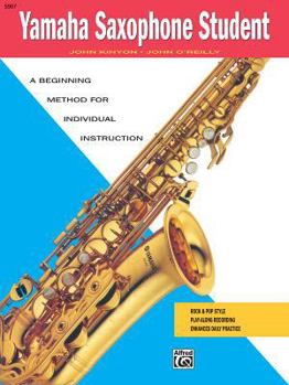 Paperback Yamaha Saxophone Student (Yamaha Individual Instruction) Book