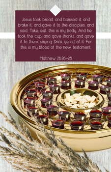 Misc. Communion Bulletin: And Blessed It (Package of 100): Matthew 26:26-28 (Kjv) Book