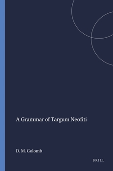 Paperback A Grammar of Targum Neofiti Book