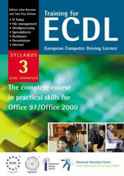 Paperback Training for ECDL Syllabus 3 Book