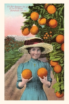 Paperback The Vintage Journal Woman Holding Oranges, Book