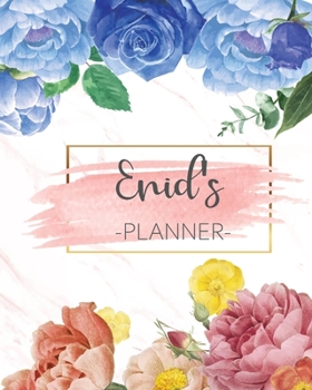 Enid's Planner: Monthly Planner 3 Years January - December 2020-2022 | Monthly View | Calendar Views Floral Cover - Sunday start