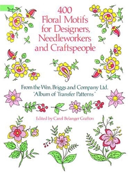 Paperback 400 Floral Motifs for Designers, Needleworkers and Craftspeople Book