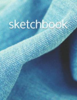 Sketchbook: Creative, Drawing, Doodling, Journaling Book Blank Unlined Paper 8.5x11 120 pages Cover Blue Textile