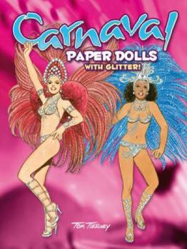 Paperback Carnaval Paper Dolls with Glitter! Book