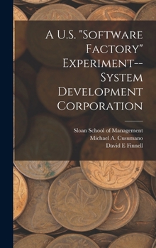 Hardcover A U.S. "software Factory" Experiment--System Development Corporation Book