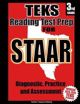 Paperback TEKS 3rd Grade Reading Test Prep for STAAR Book