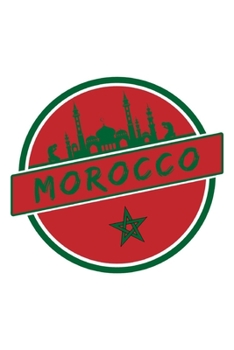 Paperback Morocco Flags Notebook: Beautiful Morocco Flags Notebook with 120 chequered pages in Trim size 15,24 x 22,86 cm (6" x 9") Book
