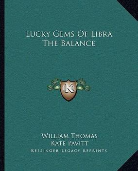 Paperback Lucky Gems Of Libra The Balance Book