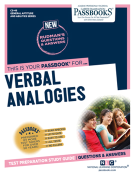 Paperback Verbal Analogies (Cs-46): Passbooks Study Guide Volume 46 Book