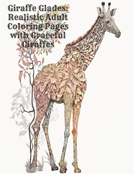 Paperback Giraffe Glades: Realistic Adult Coloring Pages with Graceful Giraffes Book