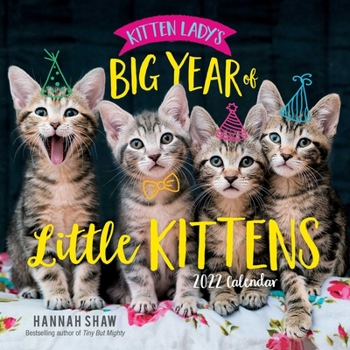 Calendar Kitten Lady's Big Year of Little Kittens 2022 Wall Calendar Book