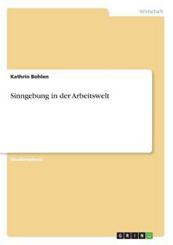 Paperback Sinngebung in der Arbeitswelt [German] Book