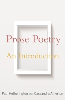 Hardcover Prose Poetry: An Introduction Book