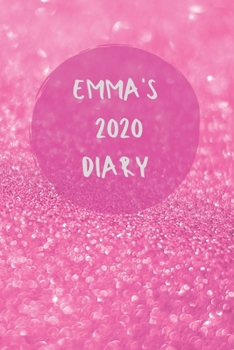 Paperback Emma's 2020 diary - 2020 diary week to view - Monthly and weekly to do - Week by week journal/planner approx A5 size -150 pages (yellow glitter cover) Book