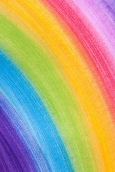 Paperback Colorful Rainbow Colors Journal: 150 Page Lined Notebook/Diary Book