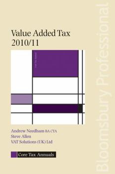 Paperback Value Added Tax 2010/11 (Core Tax Annuals) Book