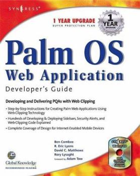 Palm OS Web Application Developer's Guide (With CD-ROM)