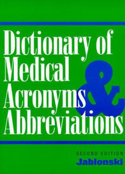 Paperback Dictionary of Medical Acronyms and Abbreviations Book