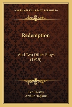 Paperback Redemption: And Two Other Plays (1919) Book