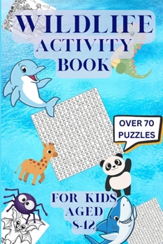 Paperback Wildlife Activity Book Children aged 8-12 Fun & Educational puzzles Book