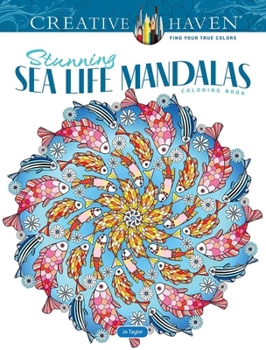 Paperback Creative Haven Stunning Sea Life Mandalas Coloring Book